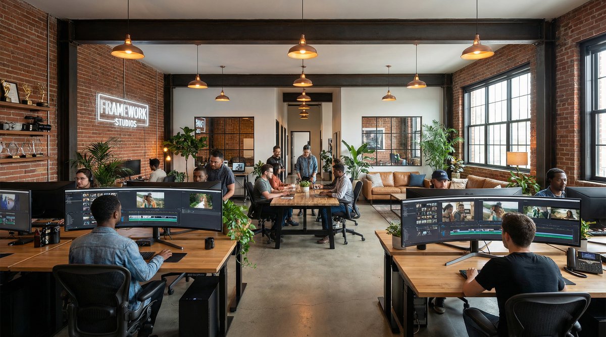 情深叉喔影视传媒公司办公环境